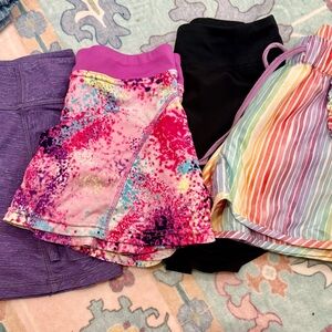 Colorful Athletic Bundle - 3 Skirts & 1 Pair Shorts